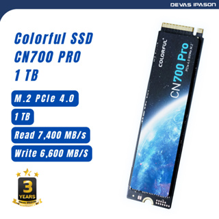 ภาพขนาดย่อของสินค้าCOLORFUL SSD CN700 PRO ขนาด 1TB (M.2 NVMe 7400/6600 MB/s) รับประกัน 3 ปี โดย Devas IPASON
