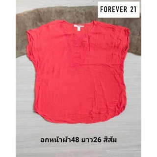 Forever21 มือ1 เสื้อแขนล้ำ ทรงโอเวอร์ไซส์ สีสวย สภาพใหม่ ขนาดไซส์ดูภาพแรกค่ะ งานจริงสวยค่ะ