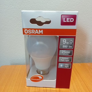 OSRAM LED หรีแสงได้ 9W 6500K แสงขาว E27 (DIM)