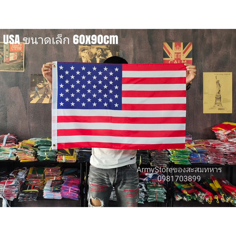 lt-ส่งฟรี-gt-ธงชาติ-usa-สหรัฐ-อเมริกา-united-states-4-size-พร้อมส่งร้านคนไทย
