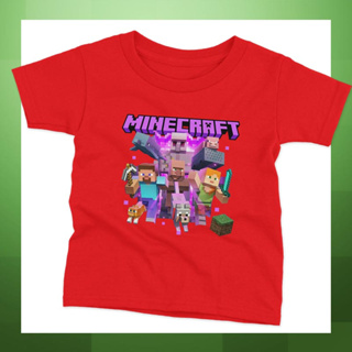 พร้อมส่งไทย เสื้อเด็ก minecraft เสื้อเกมส์ สำหรับเด็กและผู้ใหญ่ เซท E