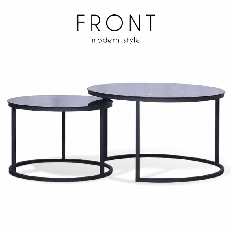 as-furniture-front-ฟร้อนท์-โต๊ะกลางกระจก-โครงขาเหล็ก-ท็อปกระจกนิรภัย-ลายหิน-แพคคู่