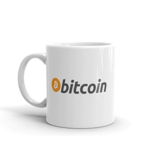 แก้วเซรามิค 🔥พร้อมส่ง🔥ลาย Bitcoin แก้วกาแฟเซรามิกที่ทนความร้อนเข้าไมโครเวฟได้