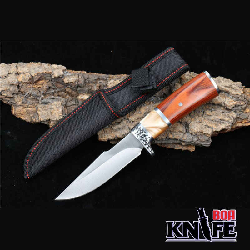มีดตรง-สแตนเลส-collection-knife-camping-straight-พร้อมซองมีด-แค้มป์ปิ้ง-เดินป่า-ทำอาหาร