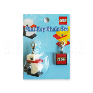 4519072 : พวงกุญแจ LEGO Mini Key Chain Set - TPTC Japan Penguin and LEGO Logo (ผลิตปี 2007)