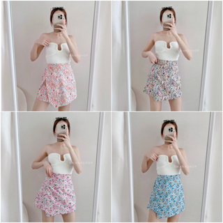 สินค้า “ Dokmai skirt “ (กระโปรงกางเกง) กระโปรงกางเกงลายดอกไม้ ต้อนรับสงกรานต์