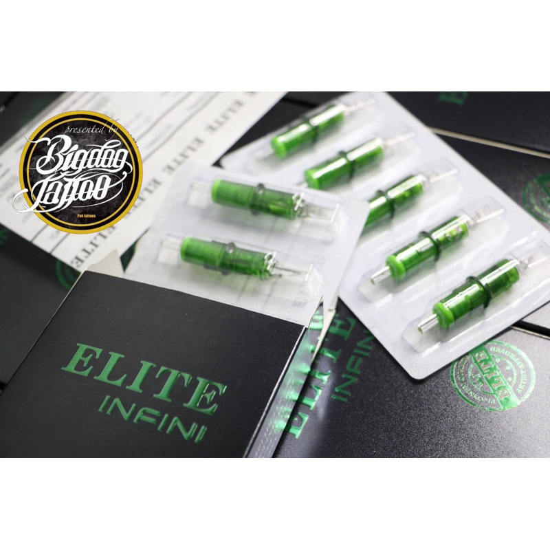 elite-infini-needle-cartridge-เเบ่งขาย-เล่ม-อุปกรณ์การสัก-tattoo