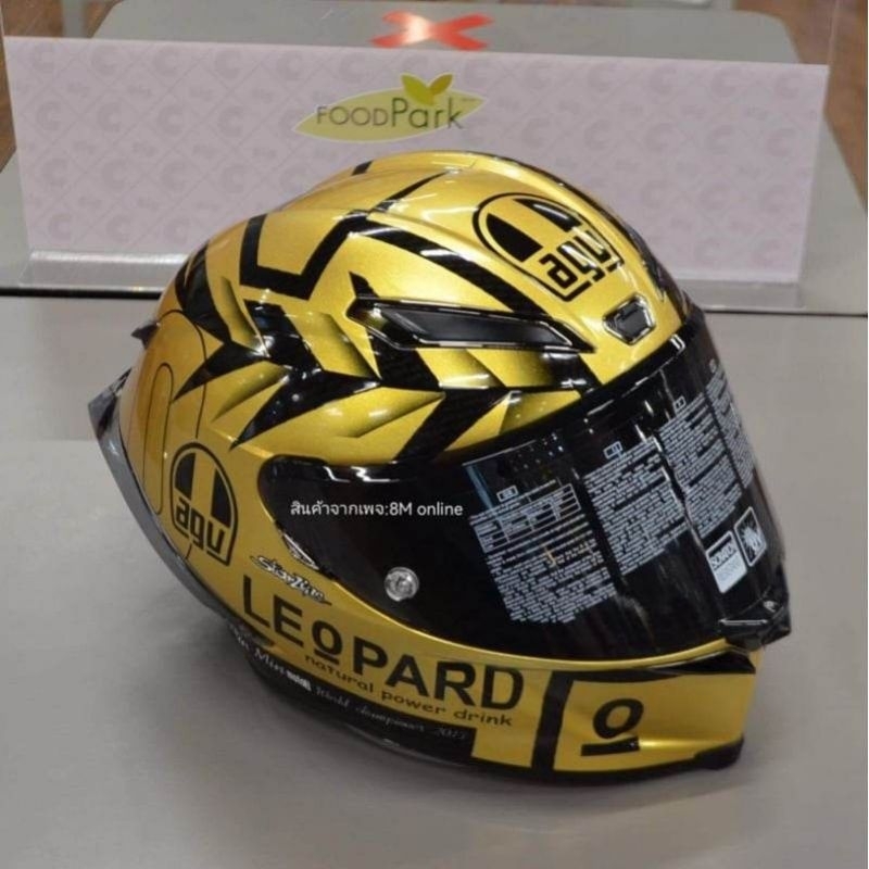 หมวกกันน็อคสีทอง-ฉลองแชมป์-ที่สีทองดำ-เต็มใบ-สวยๆ-8m-online-บิ๊กไบค์-สีเหลือง-นักแข่ง-motogp-ทรงสปอร์ตทำความเร็วสูง