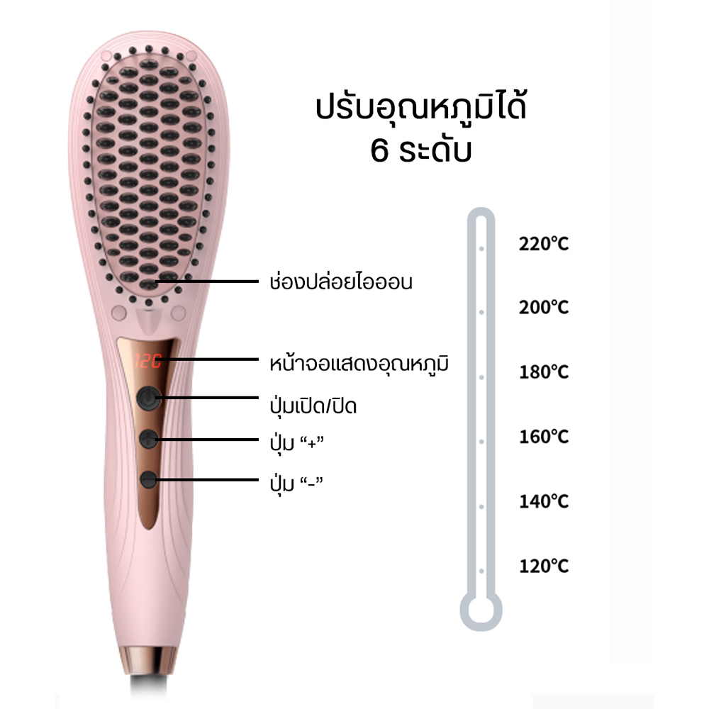 bomidi-hb1-เครื่องจัดแต่งผมตรงสวย-ไม่ทำให้ผมลีบเสีย-straight-hair-styler-คุณภาพสูง