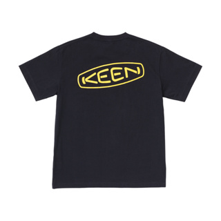 KEEN เสื้อยืด รุ่น OC/RP C&amp;B LOGO TEE (BLACK/KEEN YELLOW)
