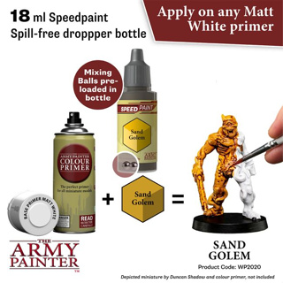 🔥มีของพร้อมส่ง🔥 Army Painter Speedpaint Sand Golem 18ml AP-WP2020 สีทาโมเดล สีอะคริลิค สูตรน้ำ มี Mixing balls ในขวด