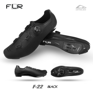 NEW2023 !!! FLR รองเท้าจักรยานเสือหมอบ F-22 III สี Black พื้น Carbon รุ่นใหม่ล่าสุด2023