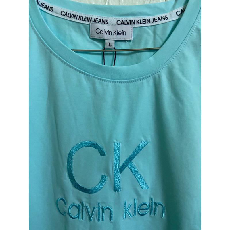 ck-women-t-shirt-blue-l