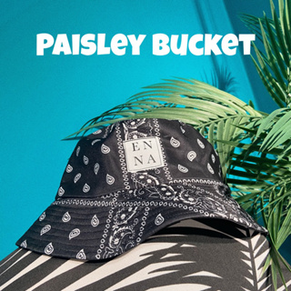 หมวก Bucket ลาย Paisley สีดำ 💣🖤
