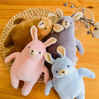 ของเล่นเด็กหมู MiniSO whew กระต่ายหมองคล้ำหมีเด็กสบายนอนตุ๊กตาตุ๊กตาของเล่นตุ๊กตา RT IN
