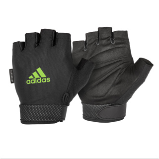 Adidas ถุงมือผู้หญิง Essential Adjustable (สีเขียว) 1 คู่ (Essential Adjustable Gloves - Green)
