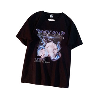 โปรโมชั่น : เสื้อยืด Oversize ผ้าCotton 100% แฟชั่นสไตล์เกาหลี T-Shirt โอเวอร์ไซส์ สกรีนลายสวยงาม พร้อมส่ง