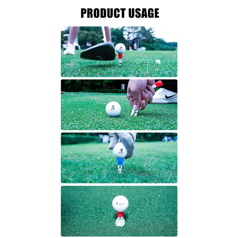11golf-ทีตั้งลูกกอล์ฟ-golf-tee-step-down-golf-ball-holder-tees-plastic-มีสีเหลือง-สีน้ำเงิน-สีเเดง-สีชมพู