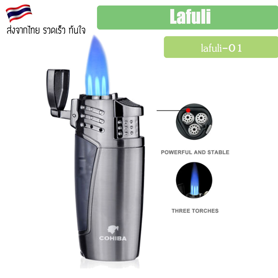 ส่งฟรี-ไฟแช็ค-ไฟแช็ก-lafuli-lighter-ไฟฟู่-lfl-09-สามารถเติมแก๊สได้-lighter-jet-torch