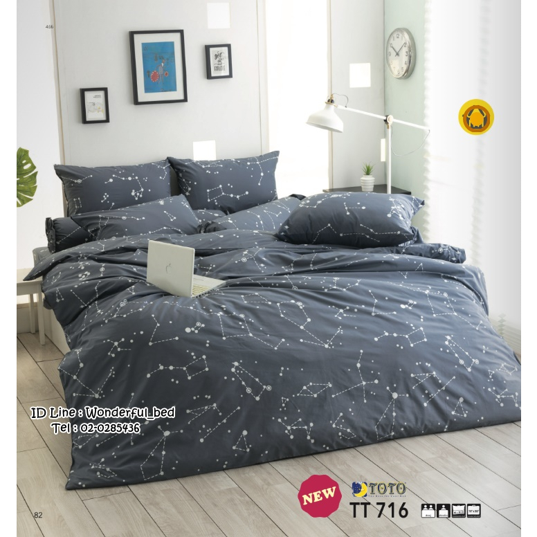 toto-tt716-ลายทั่วไป-ลายดอกไม้-ลายกราฟฟิค-ลายโมเดิล-ชุดผ้าปูที่นอน-ชุดเครื่องนอน-ผ้าห่มนวม-ยี่ห้อโตโตแท้100
