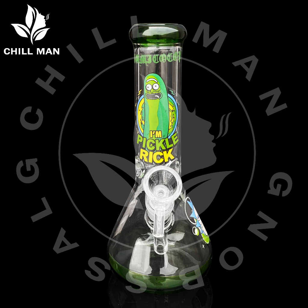 บ้องแก้ว-20cm-บ้อง-rick-and-morty-แฮนด์เมด-บ้องพกพา-บ้องกัญชาแก้ว-glass-bong-d0089