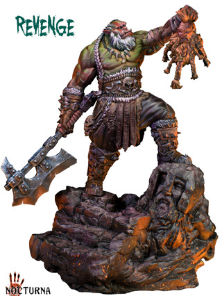 Blood and skull model - Orc revenge 75mm