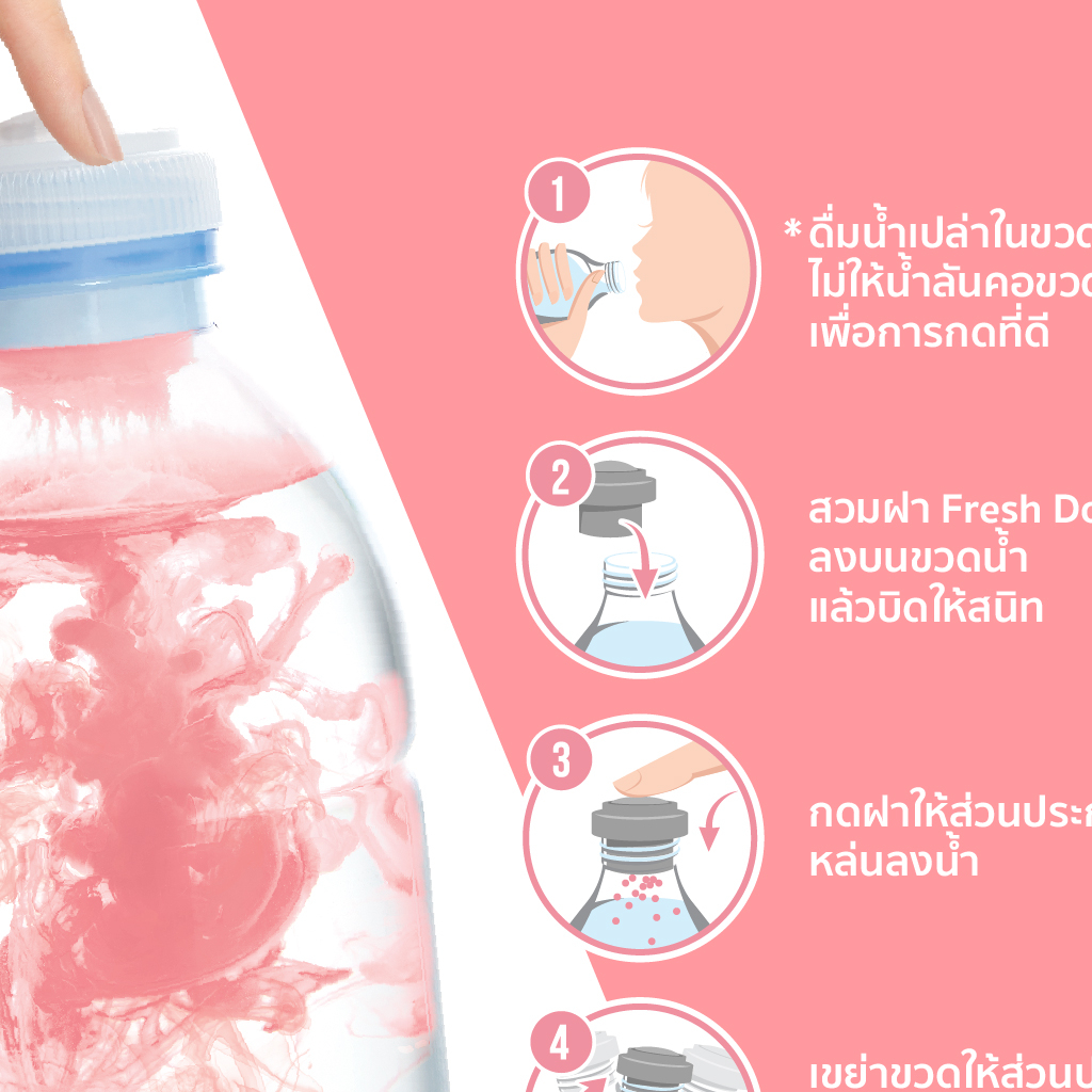 ภาพสินค้าFresh Doze เฟรชโดส เพรสแอนด์เชค กลิ่นฟรุ๊ตพั้นช์คอลลาเจน 3.5g Pack 12 ชิ้น จากร้าน freshdoze_officialshop บน Shopee ภาพที่ 4