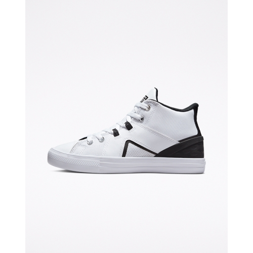 Con. Ctas flux ultra mid white-black | Shopee Thailand