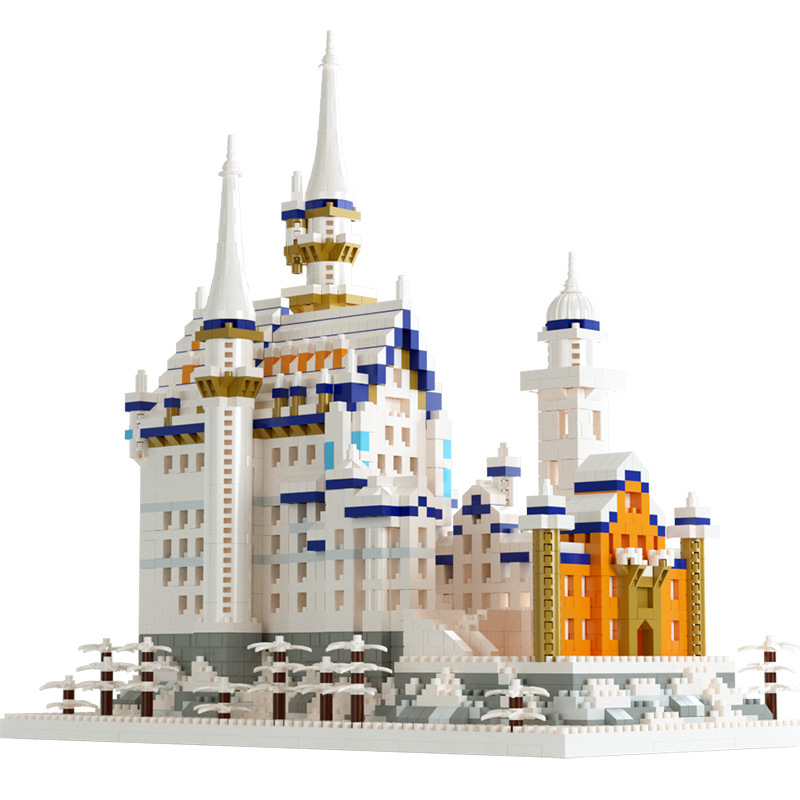 ของเล่นตัวต่อ-ต่อปราสาทสีขาวฟ้า-bwj083-swan-lake-castle-building-blocks-4500-8000-pcs