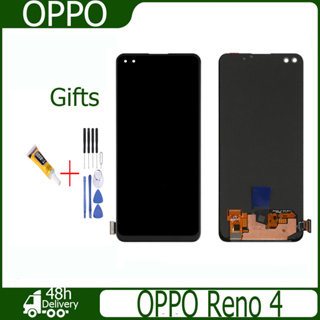 เดิม oppo Reno 4หน้าจอสัมผัสจอ LCD พร้อมหน้าจอสัมผัสสำหรับ oppo Reno 4 (ไม่สามารถสแกนนิ้ว)