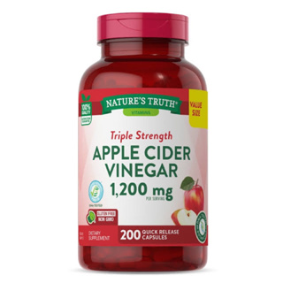 Natures Truth Apple Cider Vinegar 1200 mg. 200 Capsules