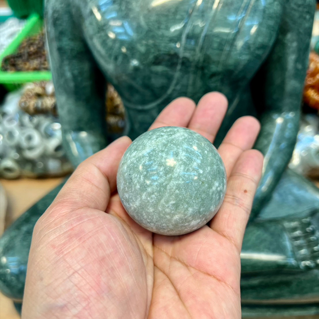 ลูกบอล-หินอ่อนธรรมชาติ-หินอ่อนพม่า-สําหรับนวดบําบัด-ลูกกลมเสริมฮวงจุ้ย-หินแท้100-นวดเพื่อแก้อาการนิ้วล็อก