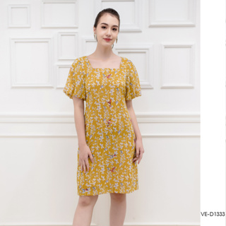 AMILA Dress VE-D1333 by VERONIQA ชิฟฟอนปริ้นท์ แขนสั้น IGPU22-10