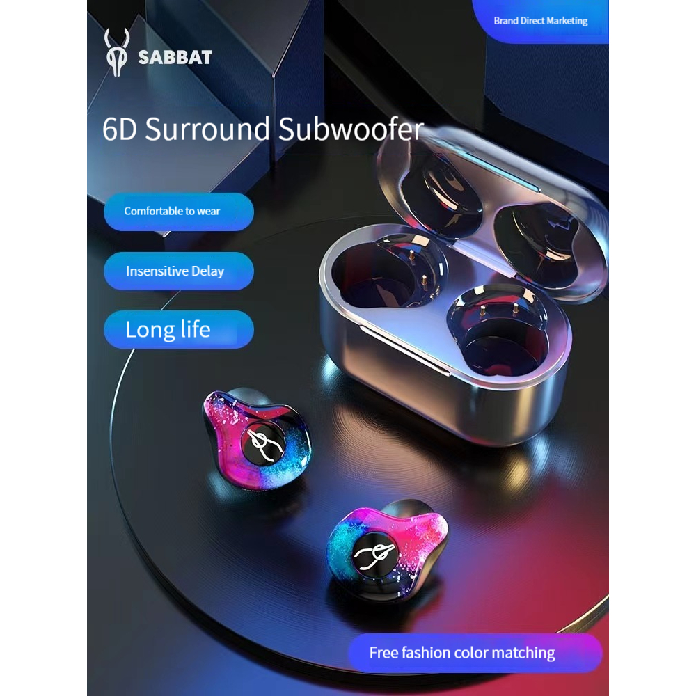 รูปภาพสินค้าแรกของหูฟัง sabbat x12Pro MagicBanquet high-quality Bluetooth headset new wireless high appearance level half in-ear tyX12pro