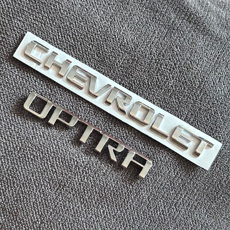 โลโก้ CHEVROLET OPTRA สีโครเมี่ยม ตัวหนังสือฝาท้าย (จำนวน 2 ชิ้น ...