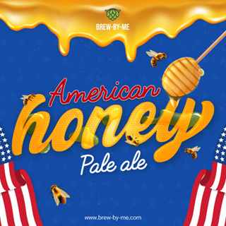 ภาพหน้าปกสินค้าชุดวัตถุดิบทำเบียร์ American Honey Pale Ale ขนาด 2.5 (9.4 ลิตร) และ 5 แกลลอน (18.9 ลิตร) Beer Kit ที่เกี่ยวข้อง