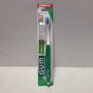 แปรงสีฟันสำหรับคนจัดฟัน GUM124