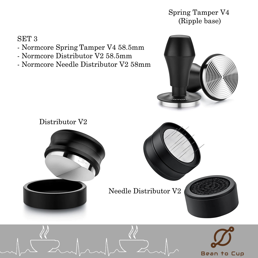 10-10-normcore-coffee-set-tamper-distributor-needle-แทมป์เปอร์-ที่เกลี่ยหน้ากาแฟ-เข็มกวนผงกาแฟ