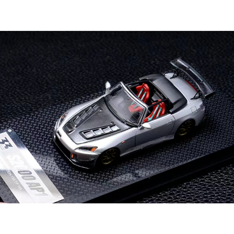 Honda S2000 Resin Limited 299 Pcs JS racing Metal silver 1:64 (3 DREAM ...