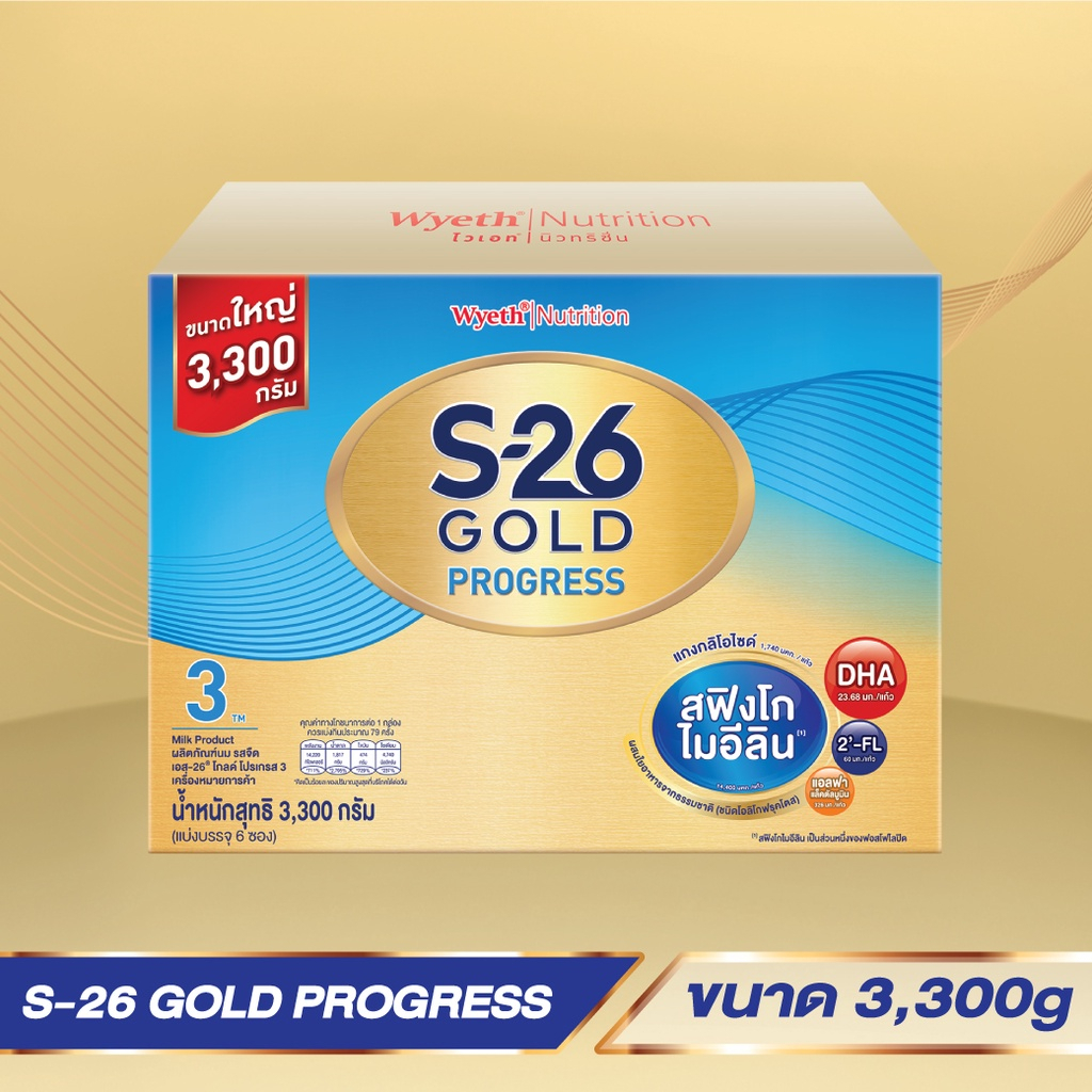 S-26 Gold Progress Milk Product เอส-26 โกลด์ โปรเกรส ผลิตภัณฑ์นมรสจืด ...