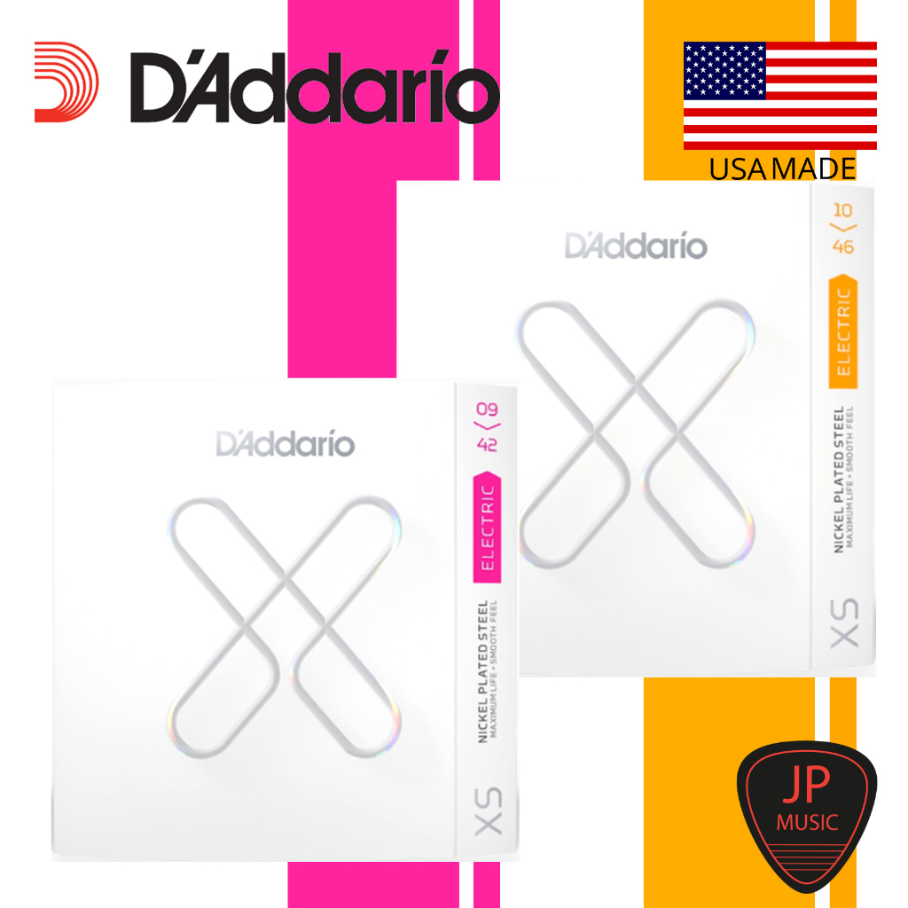 D'Addario XS Nickel coated electric guitar strings 09-42,10-46 สาย ...