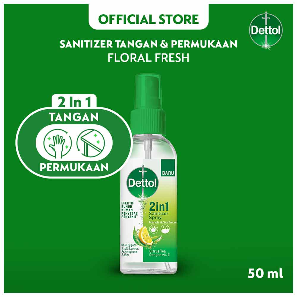 ใหม่-เดทตอล-แฮนด์-ซานิไทเซอร์-สูตรหอมกลิ่มส้ม-ผสมวิตามินอี-50-ml-dettol-hand-sanitizer-spray-citrus-tea-with-vitamin-e