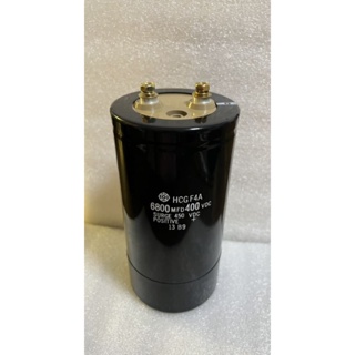 Capacitor 6800uF 450 Vdc  ตัวเก็บประจุ HITACHI  ขนาดสูง15x7.5CM.สีดำ คาปาซิเตอร์ 6800UF 450Vdc ของแท้พร้อมส่ง