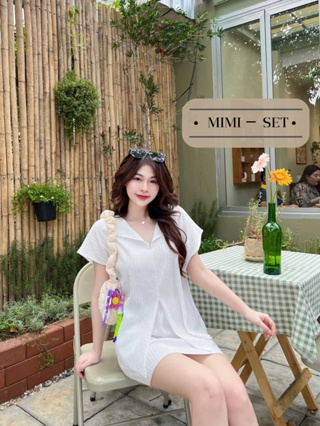 ชุดเซ็ทกระโปรงสาวอวบ 2 ชิ้น- Mimi Set-  เซ็ทโอเวอร์ไซส์ผู้หญิง ป้าย Sheeny.