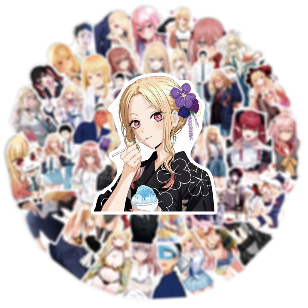 พร้อมส่ง-50แผ่น-สติ๊กเกอร์-sticker-หนุ่มเย็บผ้ากับสาวนักคอสเพลย์-waifu-sex-anime-japan-waifu-my-dress-up-darling
