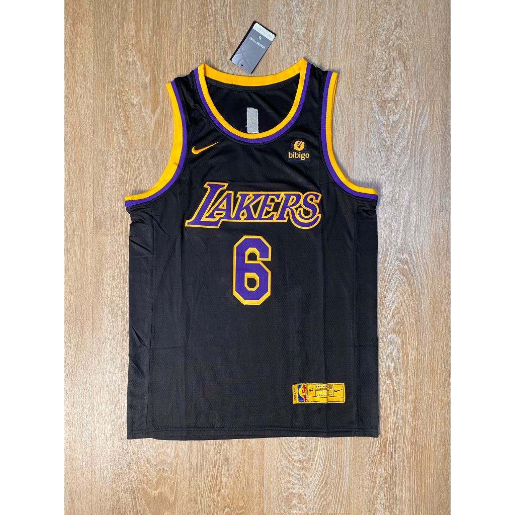 เสื้อบาส-lakers-james-6-เสื้อดำ-เบอร์ม่วง