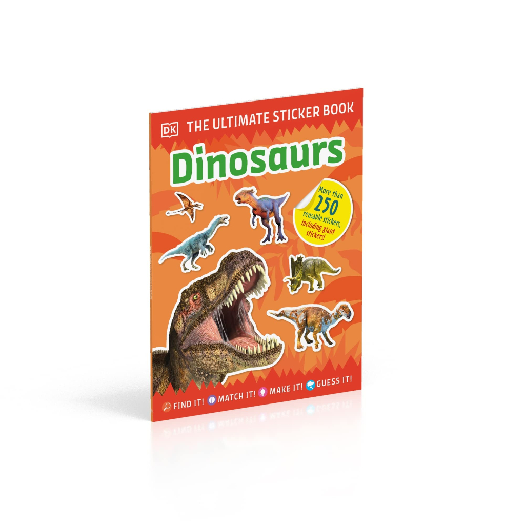 ใช้โค้ดรับcoinคืน10-ได้-พร้อมส่ง-ลิขสิทธิ์แท้-original-หนังสือสติ๊กเกอร์-ultimate-sticker-book-dinosaurs