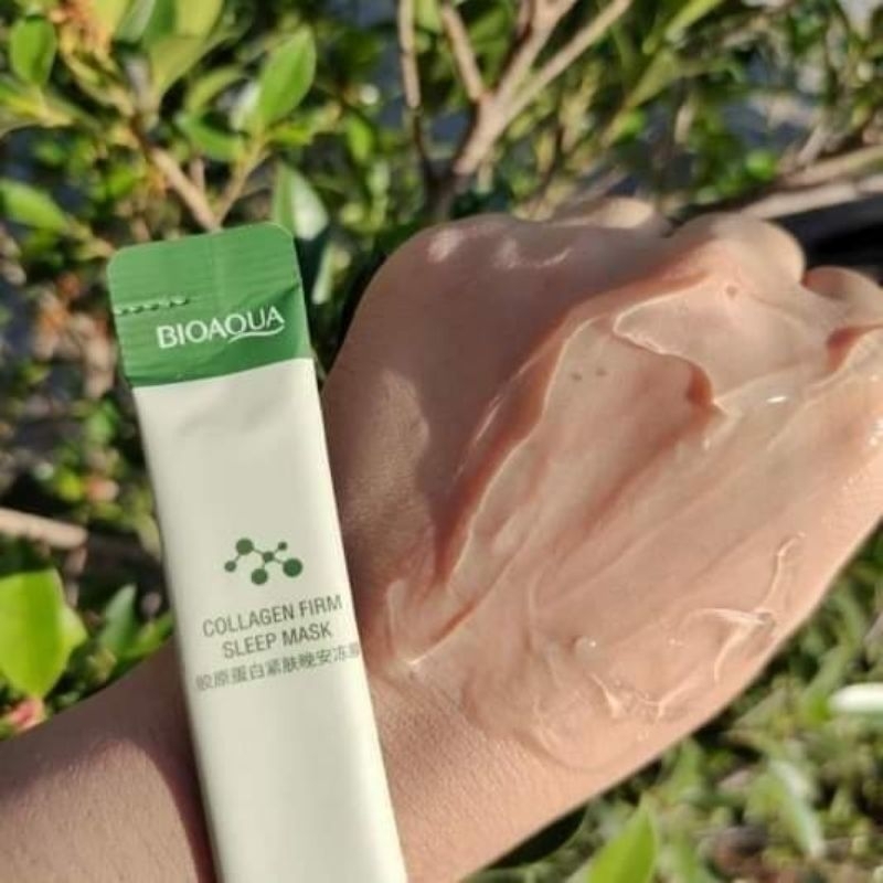 🌿Bioaqua Collagen Firming Sleeping Maskสูตรคอลลาเจนบัวบก ของแท้ 100