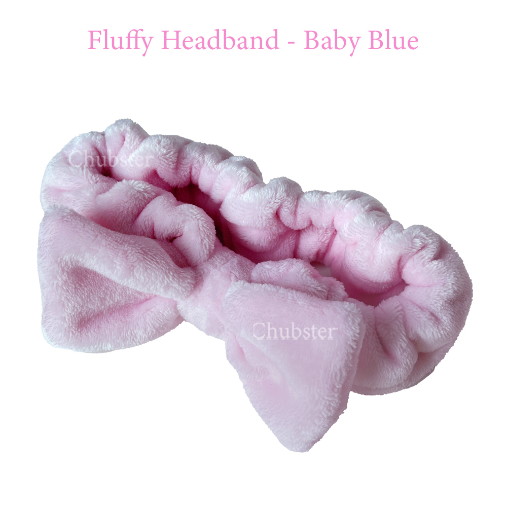 fluffy-headband-baby-pink-ที่คาดผม-ขนฟูนุ่มนิ่ม-ที่คาดผมแต่งหน้า-สไตส์เกาหลี