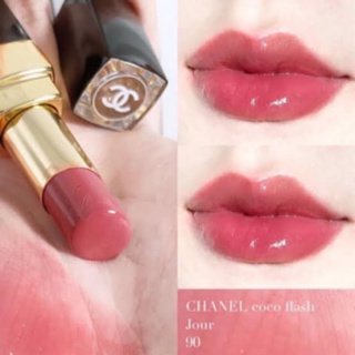 ✅พร้อมส่ง แท้💯🌈ส่งไว Chanel coco flash lipstick #90  ปากอิ่มชุ่มชื่น สินค้าป้ายไทย